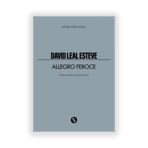 Cuarteto de saxofones Adora Sheet Music David Leal