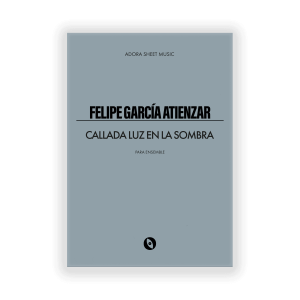 partitura de música contemporanea para ensemble ADORA Sheet Music