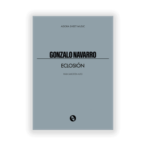Compositor contemporáneo Gonzalo Navarro Adora Sheet Music