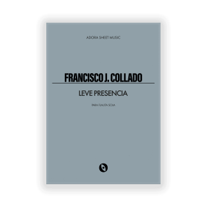Obra para flauta sola contemporanea ADORA Sheet Music