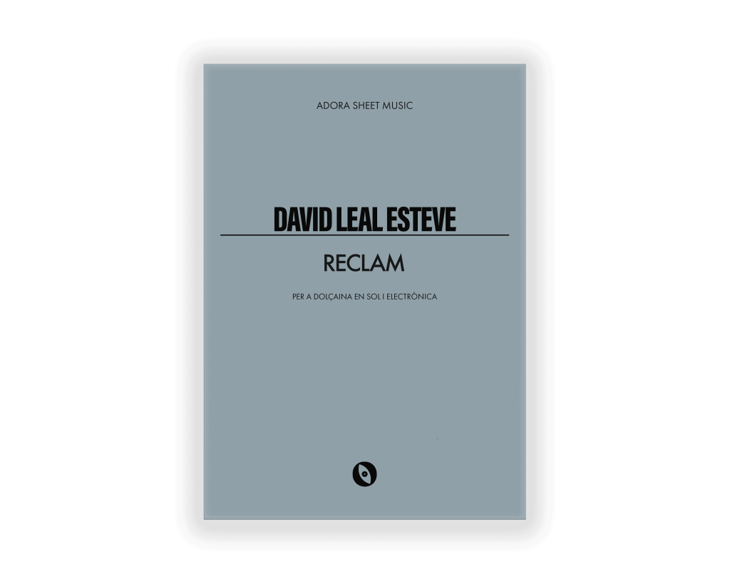 Reclam David Leal Esteve Adora Sheet Music